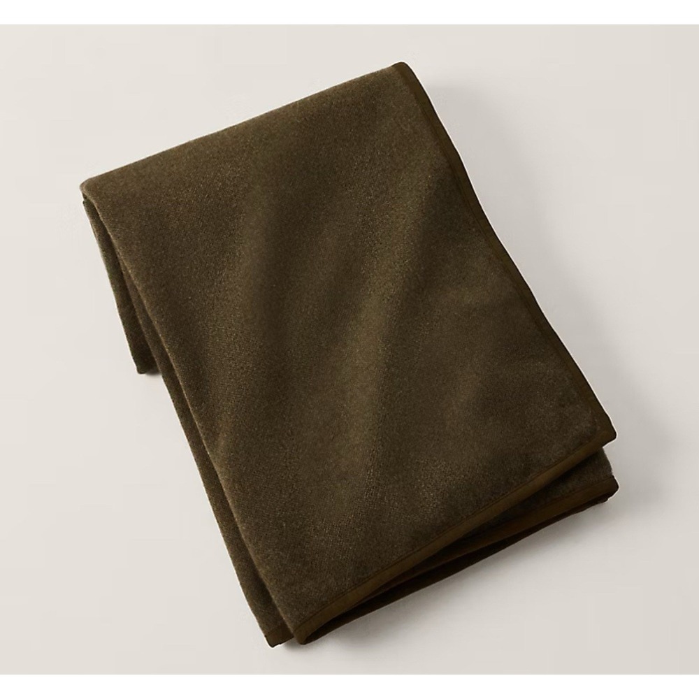 Ralph Lauren Home Green Barletta Throw Wool Blanket Size 54x72 NWT  $595